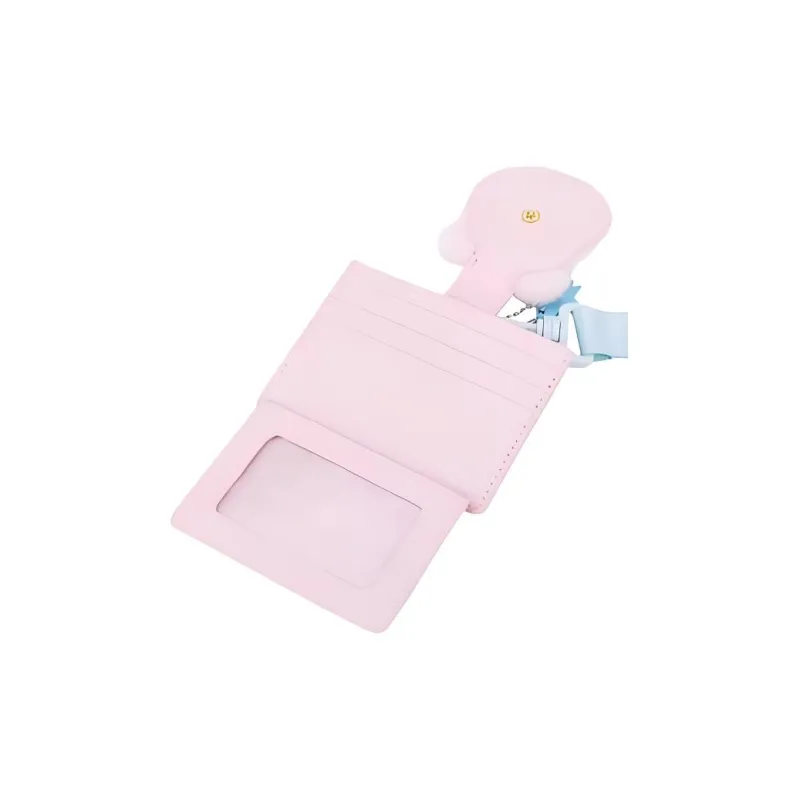 Disney Cherry Blossom Polyester Card Holder Unisex Cherry Blossom Pink-2