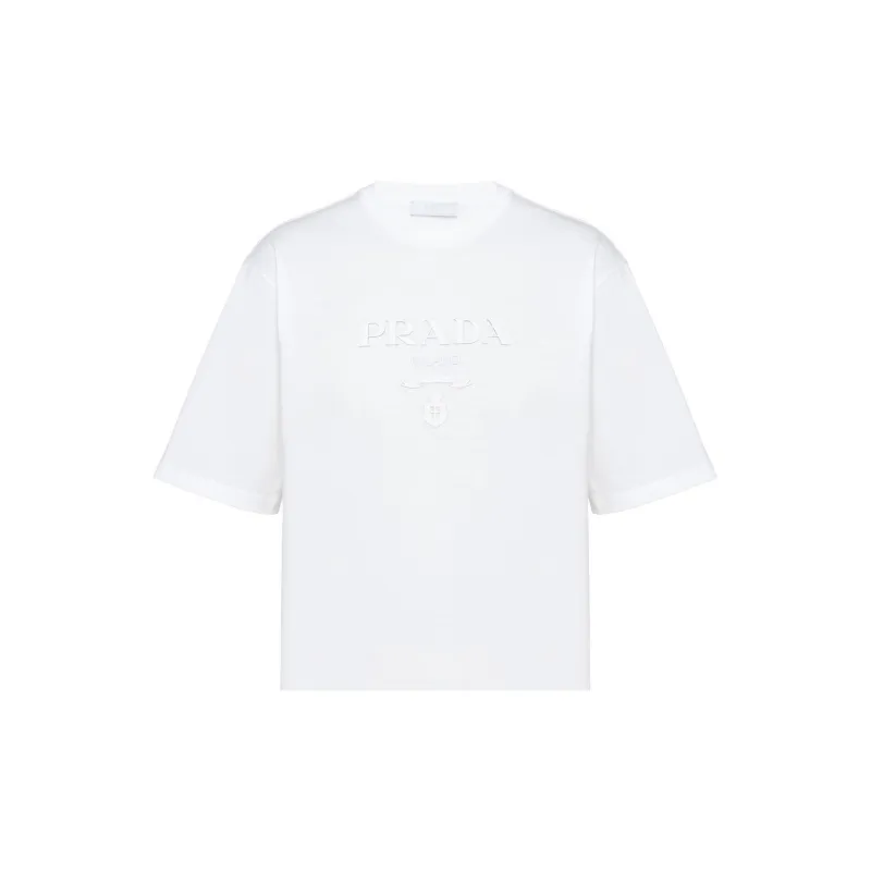 PRADA Logo Printed Short Sleeved T Shirt-6