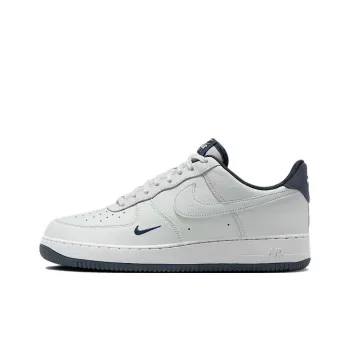 Nike Air Force 1 Lv8 Anti Slip Wear Resistant Low Top Skateboard Shoes Unisex White Dark Blue