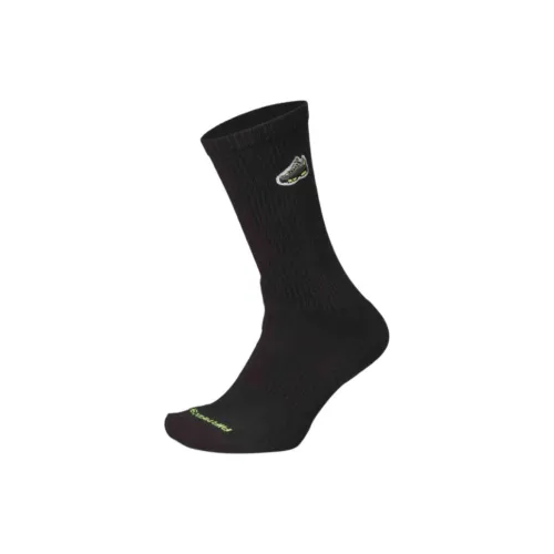 Nike Air Max 95 Mid-Calf Socks Unisex 1 Pack Black/Neon Yellow