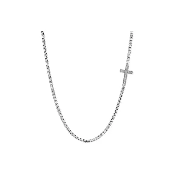 David Yurman Cross Station Diamond Necklace
