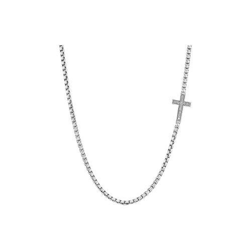 David Yurman Cross Station Diamond Necklace
