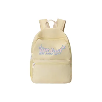 QRST Polyester Backpack Unisex Ecru