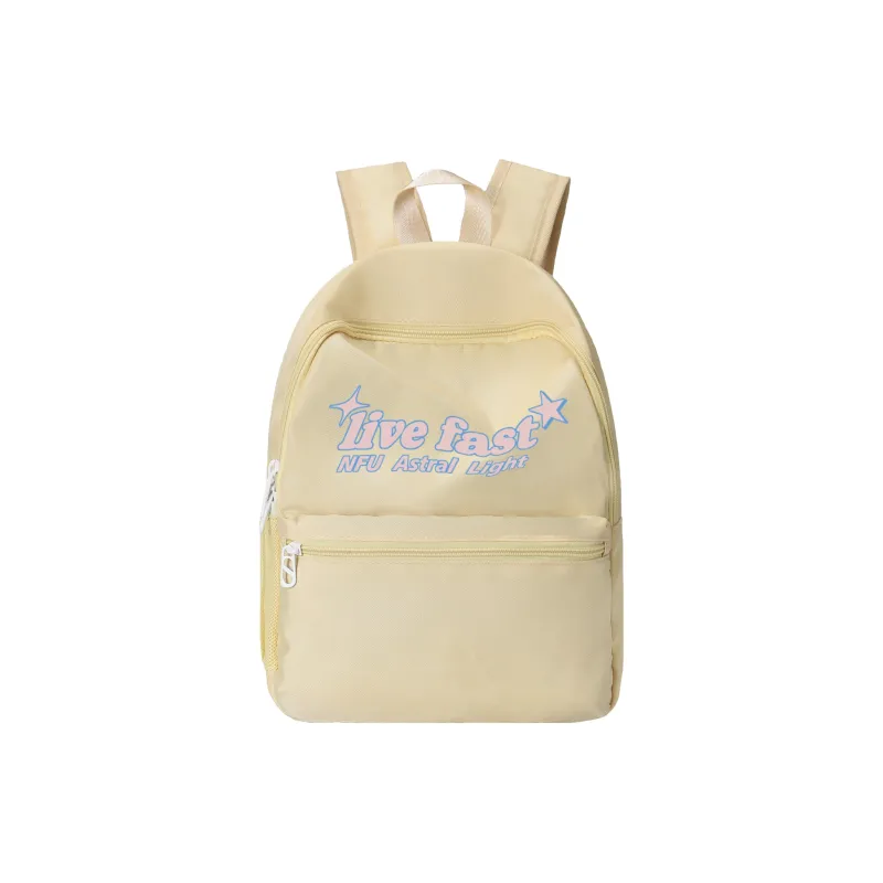 QRST Polyester Backpack Unisex Ecru-0