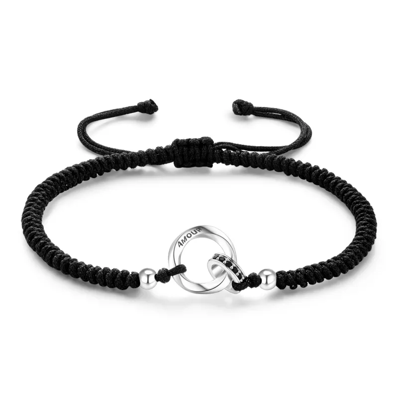 Lao Feng Xiang S999 Fine Silver Sterling Silver Bracelet Pair Unisex-3
