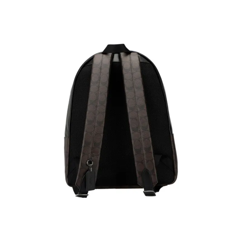 COACH Charles Leather Backpack Large Size Men's Dark Brown-4