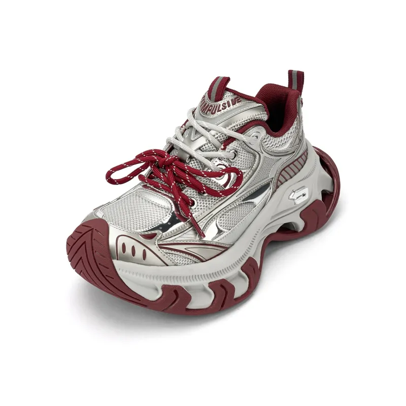 NEXT IMPULSIVE Babylon Series Low Top Chunky Sneakers Unisex Ancora Red-2