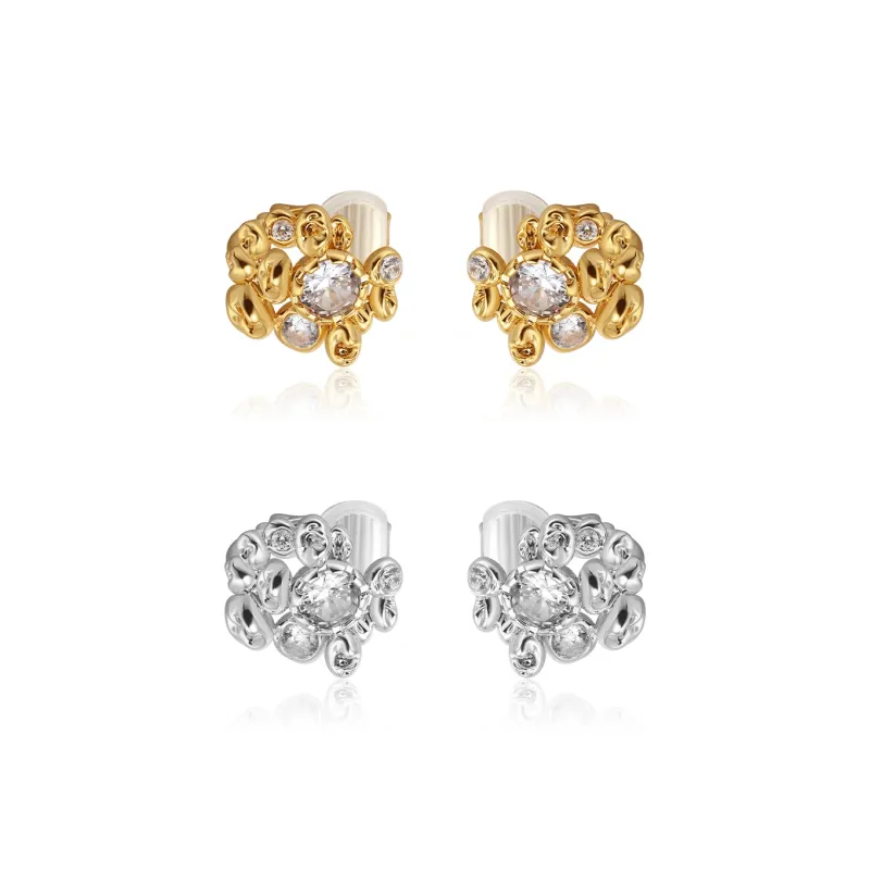 BOONEE ALUS Alloy/Silver Plated/Gold Plated Clip On Earrings Women's-4