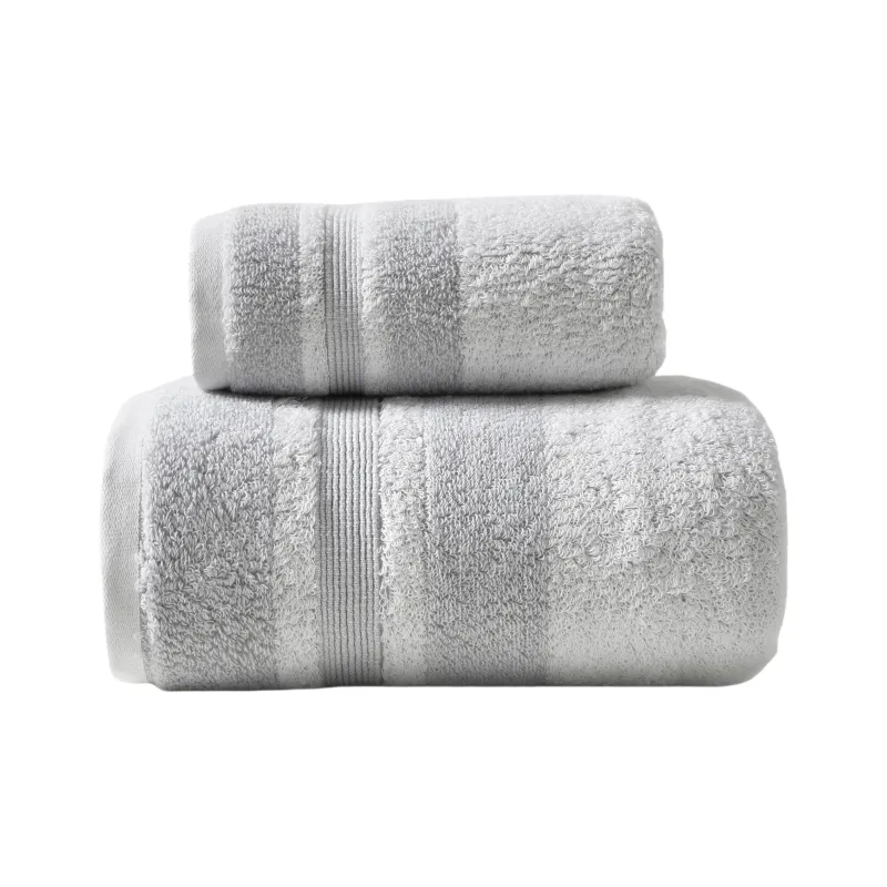 HLA Classic Color Blocking 100% Cotton Towel Bath Towel-12