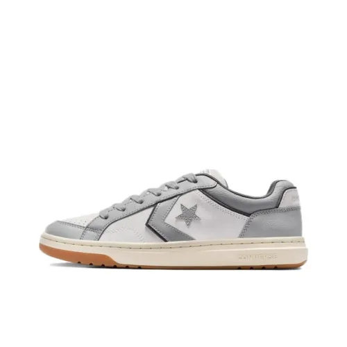 Converse Pro Blaze Classic Anti-Slip Wear-Resistant Low-Top Skateboard Shoes Unisex Gray White