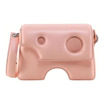 OFF WHITE Leather Cheese Bag Crossbody Bag Shoulder Bag Regular Women's Pink