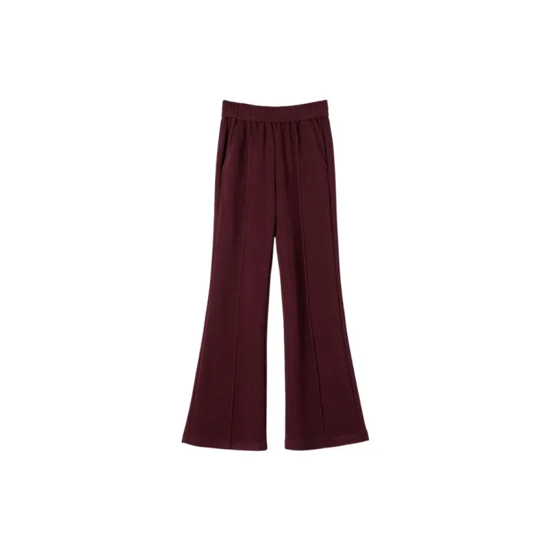 Late White Casual Pants Women's Ancora Red-2