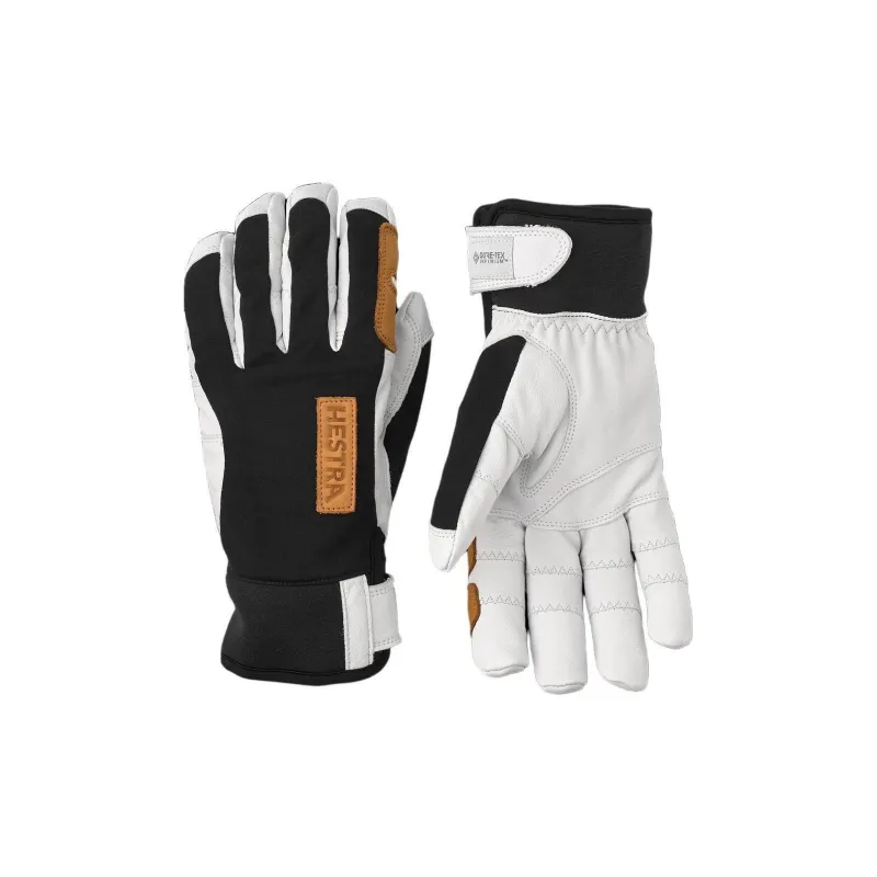 HESTRA Goatskin Polyester Gloves Unisex White-0