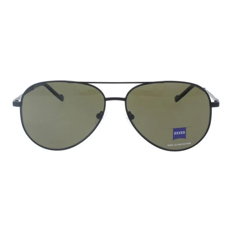 ZEISS Metal Aviator Sunglasses Men's Black-1