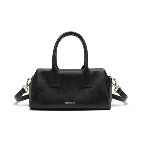 PIERPOLO Cow Leather Commute Crossbody Bag, Shoulder Bag, Handbag Small Size Women's Brown/Black-6