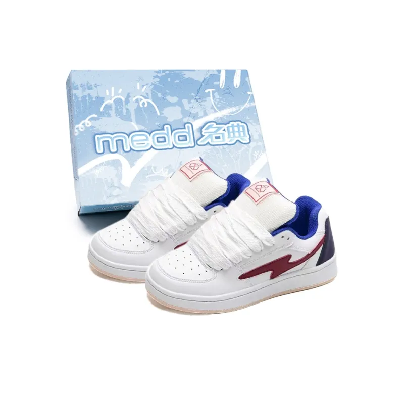 Medd Puffy Skateboard Shoes Anti-Slip Wear-Resistant Low-Top Skateboard Shoes Unisex-0