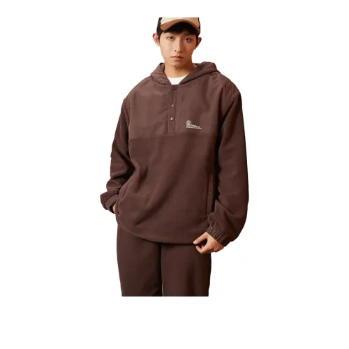 Tonlion Casual Pants Men Brown Red