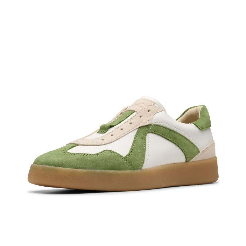 Clarks Low Top Skateboard Shoes Women's Green-1