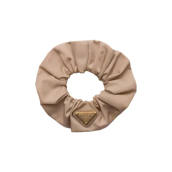 PRADA Recycled Nylon Hair Tie Women's Cameo Brown Beige