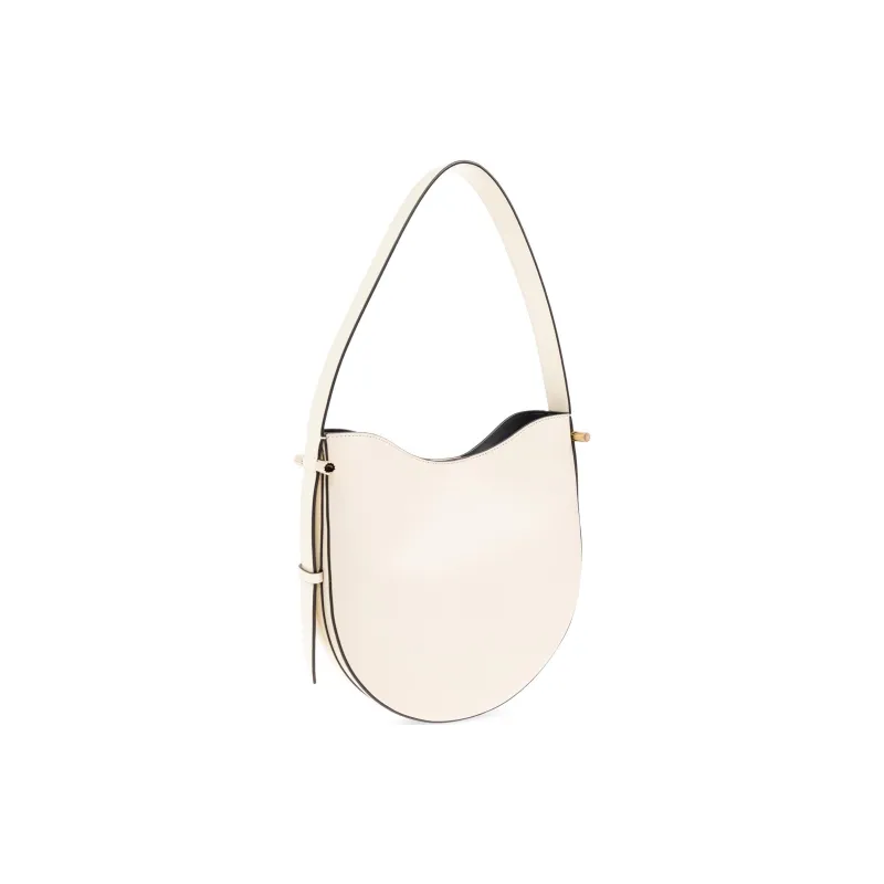 Victoria Beckham Calfskin Shoulder Bag Medium Size Women's Cream-1