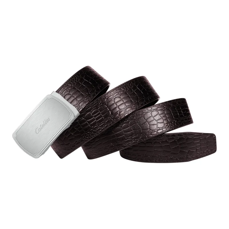 CATELLES Cow Leather Leather Belts Men's 3.8cm-8
