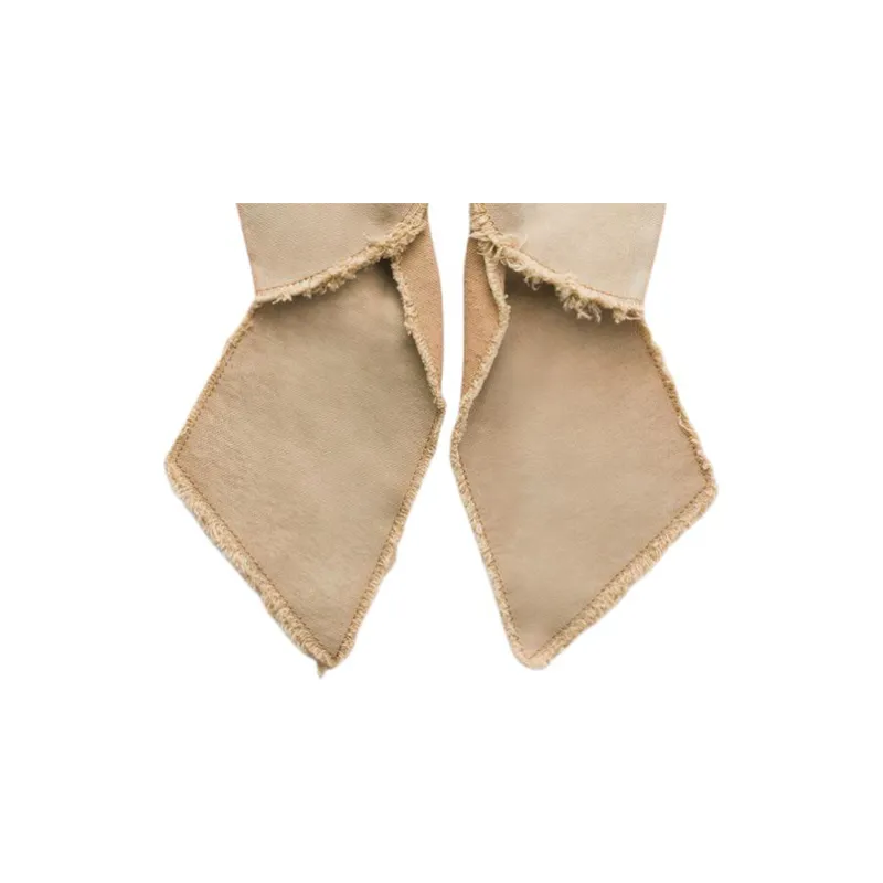 PRADA Canvas Hair Clips Women's Beige Yellow-1
