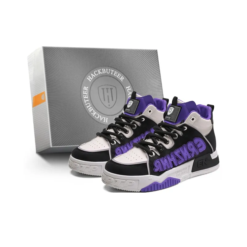 HACKBUTEER High Top Skateboard Shoes Men's Box-3