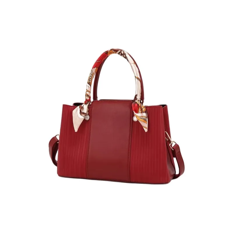 PAYOT Microfiber Synthetic Leather Shoulder Bag Crossbody Bag Handbag Women's Burgundy-1