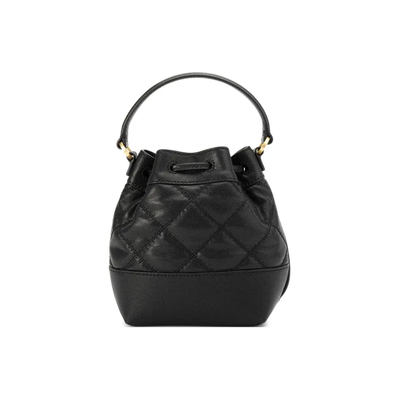 TORY BURCH TB Willa Sheepskin Bucket Bag, Shoulder Bag, Crossbody Bag, Handbag Mini Women's Black-2