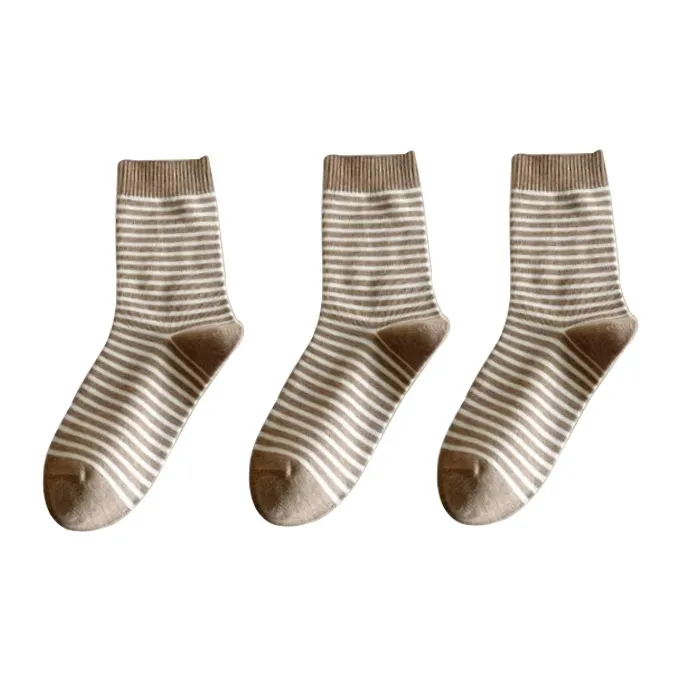 Caramella Mid Calf Socks Women's Shopping Bag Combo Set-11