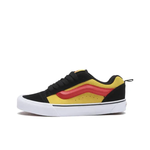 Vans Knu Skool Anti Slip Wear Resistant Low Top Skateboard Shoes Men's Yellow Black