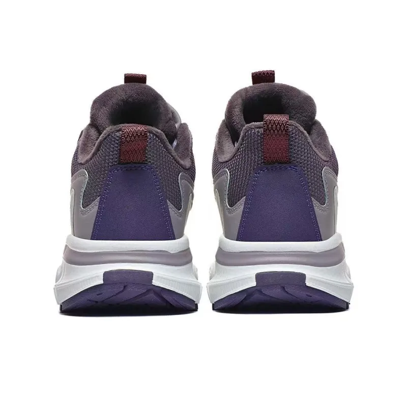BTE Waterproof Insulated And Warm Coverage Mid Top Casual Shoes Unisex White Gray-4