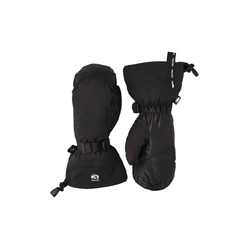 HESTRA Goatskin Polyester Polyester Nylon Sports Gloves Unisex Black-0