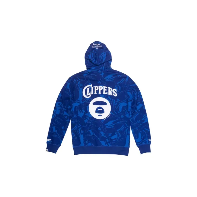 Bape Aape X Mitchell & Ness San Diego Clippers Hoodie-1