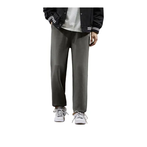 Tonlion Casual Pants Men's New Iron Gray