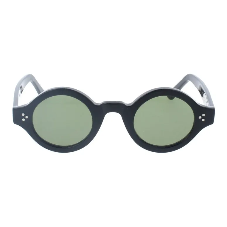 EPOS Acetate Round Sunglasses Unisex Black-1