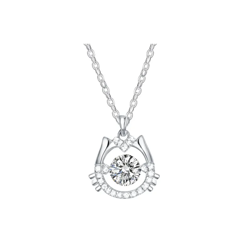 Vegetarian 925 Sterling Silver Necklaces Women's-0