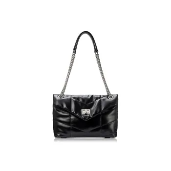 ROBERTA DI CAMERINO Cow Leather Shoulder Bag Tubas Women's Classic Black
