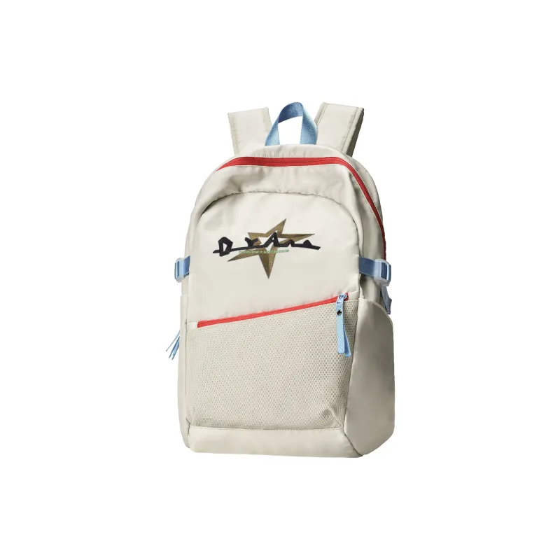 DRACONITE Polyester Student Backpack Regular Unisex Khaki-17