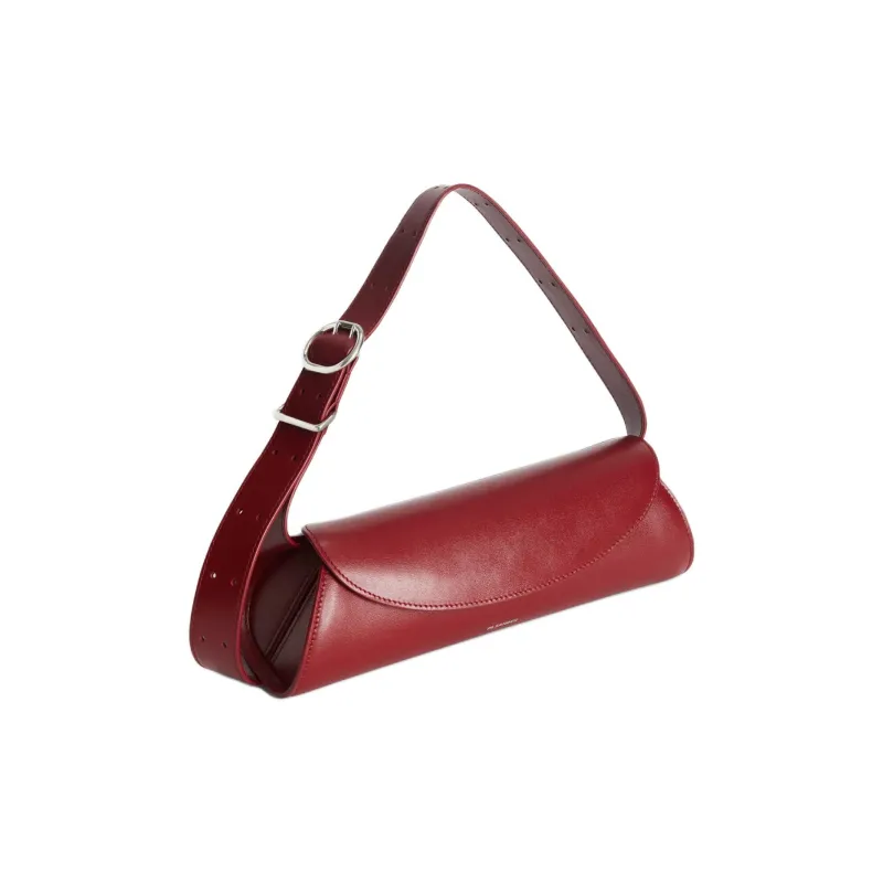 JIL SANDER Cannolo Logo Embossed Small Tote Bag-1