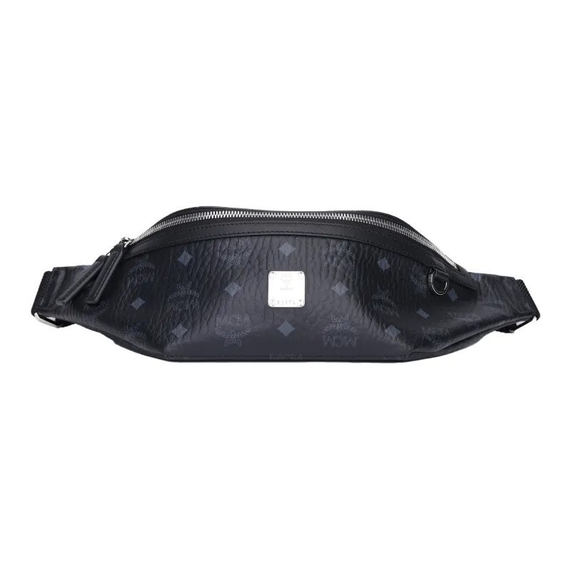 MCM Slim Fursten Belt Bag Medium Visetos Black-2