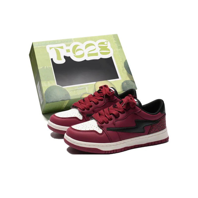T628 Slip Resistant, Lightweight, And Breathable Low Top Skateboard Shoes Unisex-0