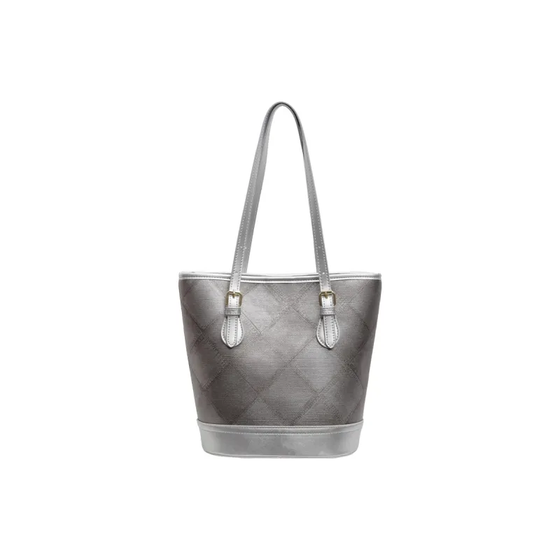 Yalu PU Shoulder Bag Women's Black/Ecru/Silver/Blue-11