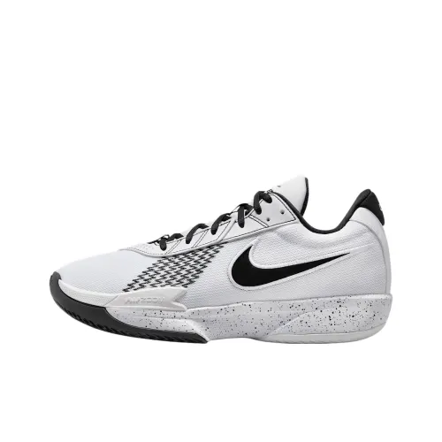 Nike Air Zoom G.T. Cut Academy Anti Slip Wear Resistant Low Top Basketball Shoes Unisex White Black