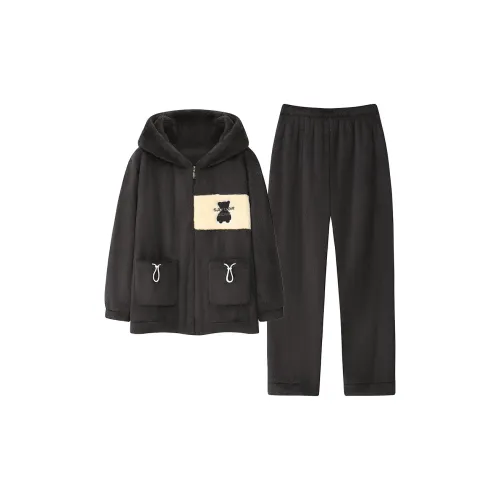 XIAFENYAN Pajama Set Men's Black
