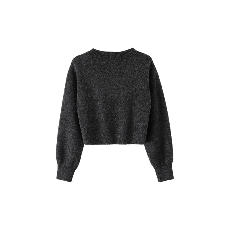 Late White Knitwear Women's Black Gray-2