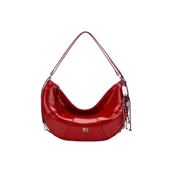 MCMIKO Cow Leather Crossbody Bag Shoulder Bag Regular Women's Party Red