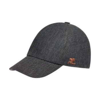 COURREGES Signature Denim Baseball Cap