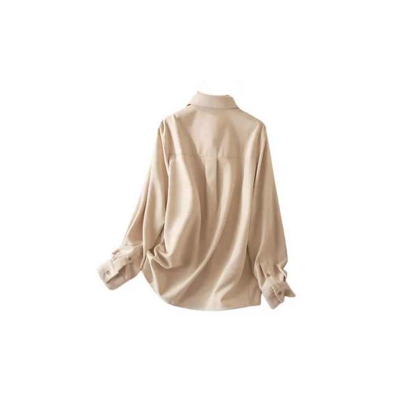 IHIMI Shirt Women's Beige Apricot-2
