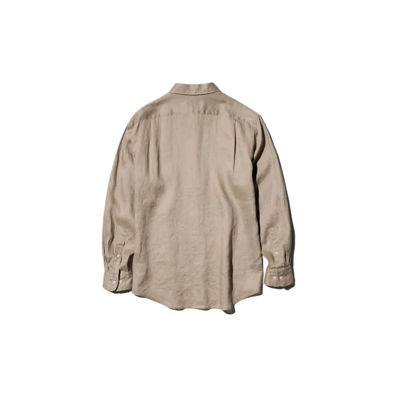 UNIQLO Shirts Unisex Dark Beige-1